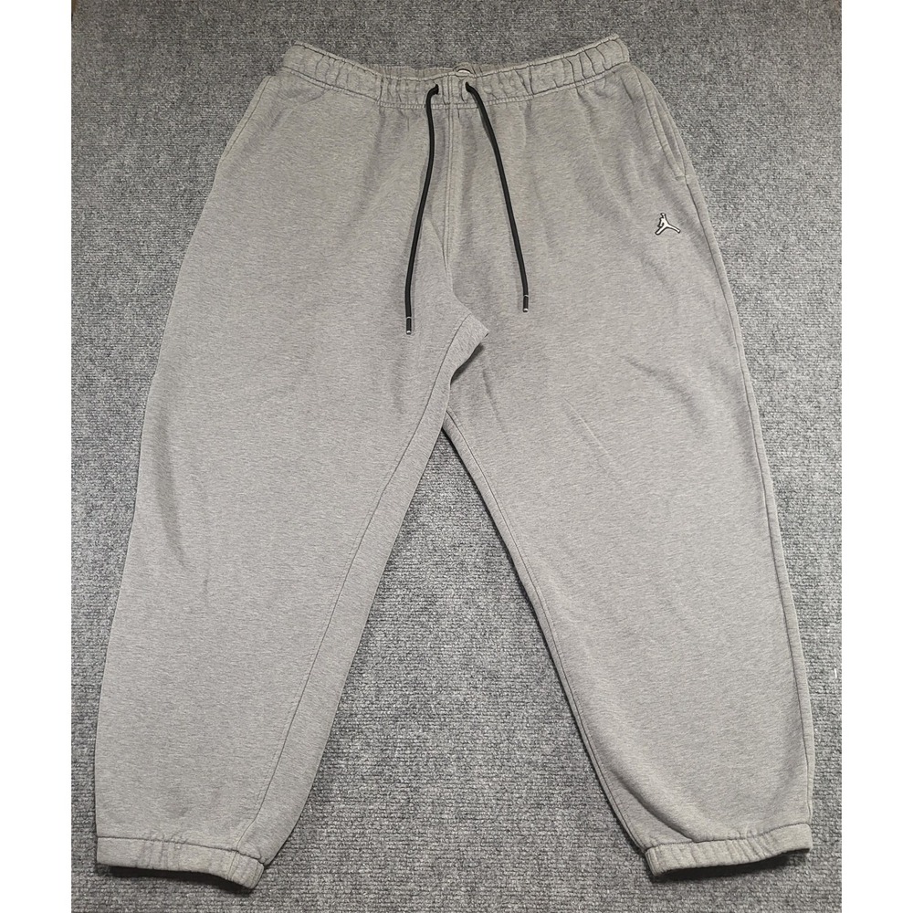 Jordan Jumpman Essential Heather Gray Fleece Jogger Sweatpants Men's  Size 2XL